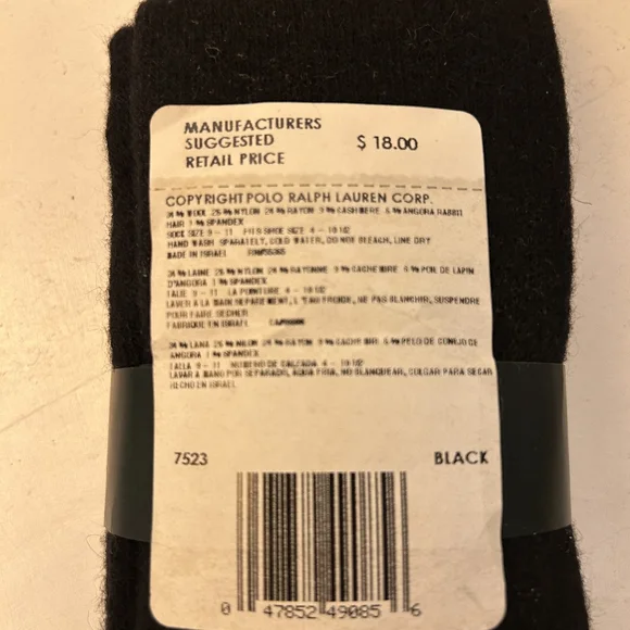 2 Pairs! Ralph Lauren Socks cashmere blend - Picture 2 of 2